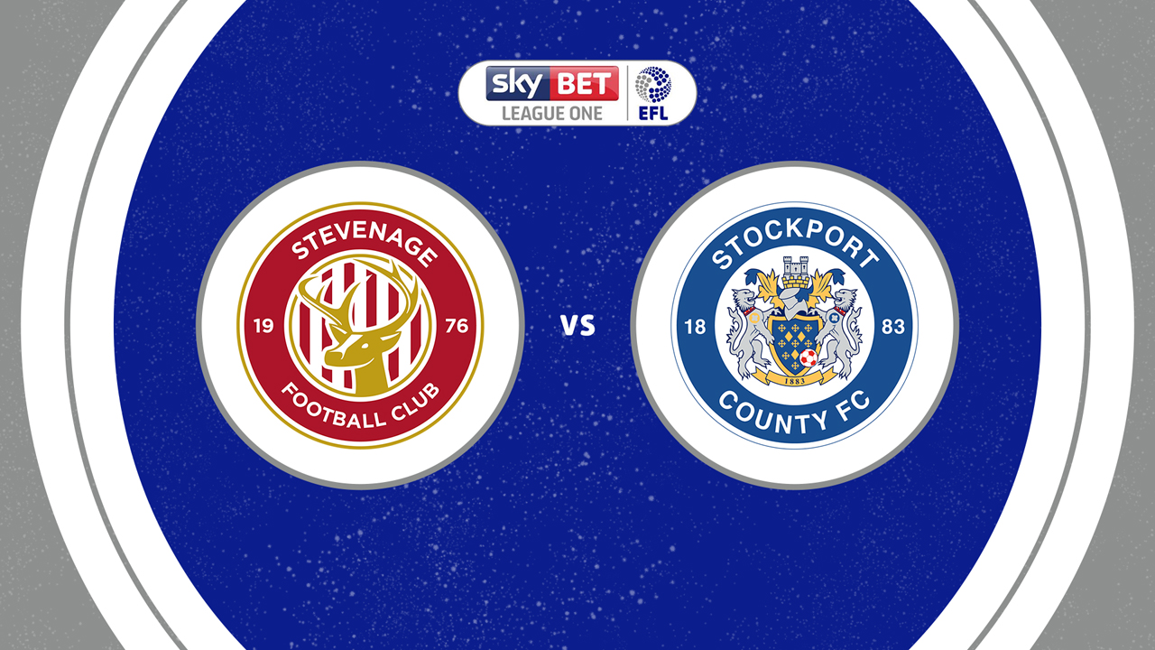 Stevenage vs Stockport County poster