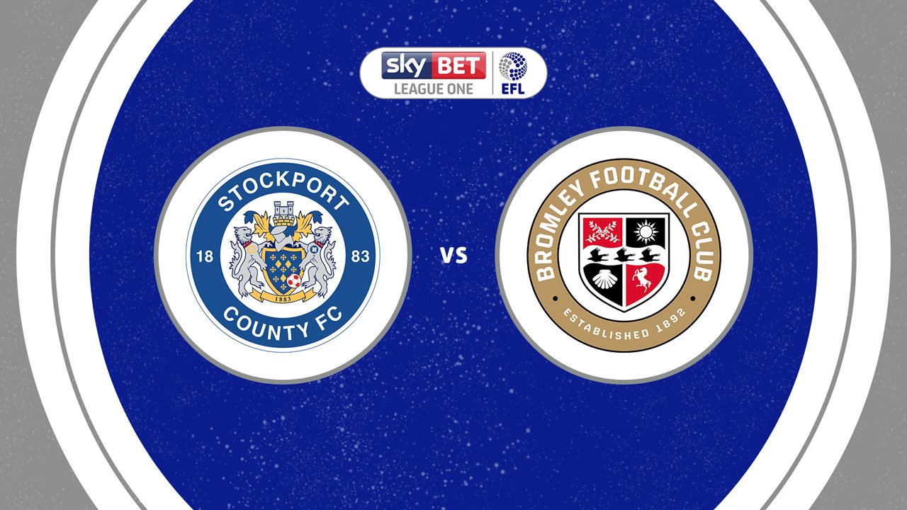Stockport County vs Bromley poster