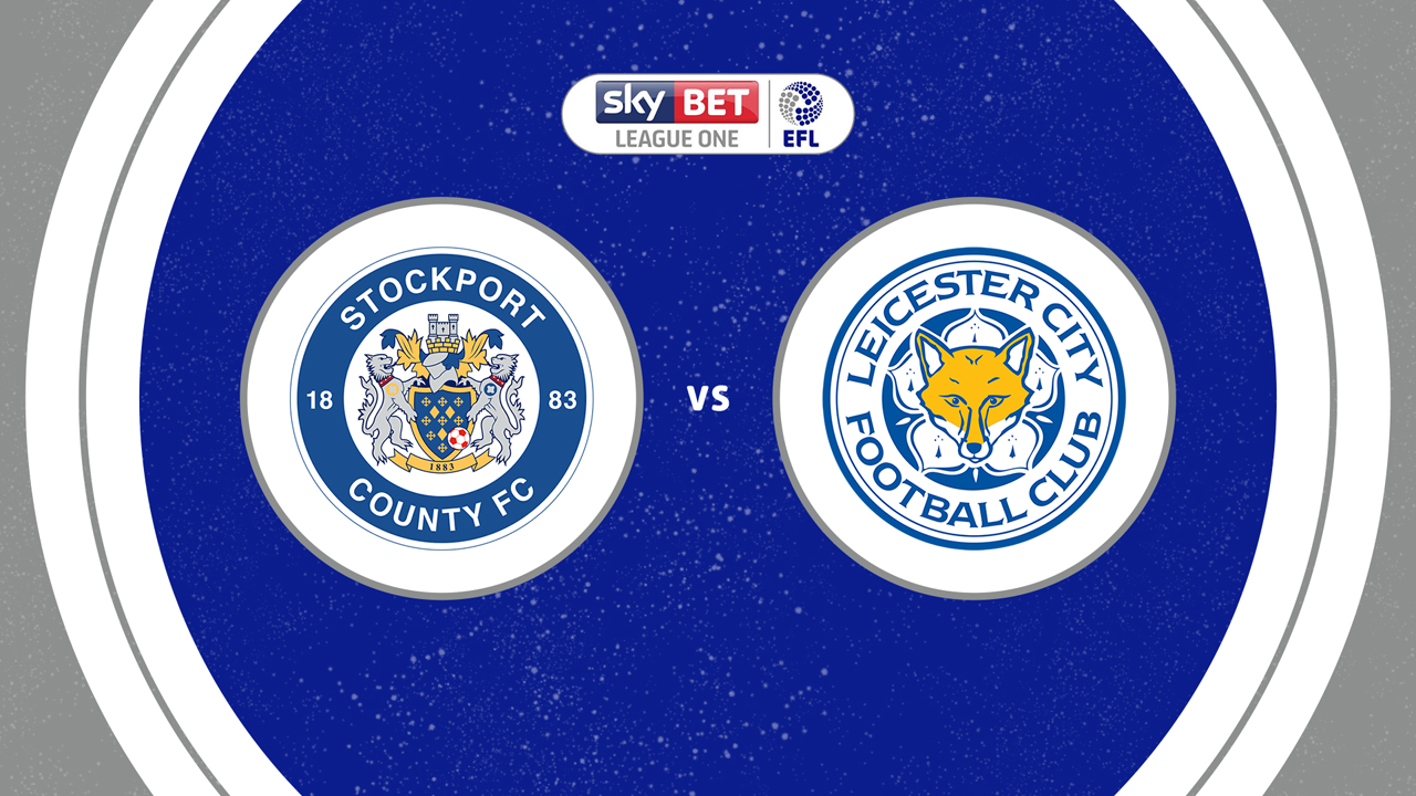 Stockport County vs Leicester City poster