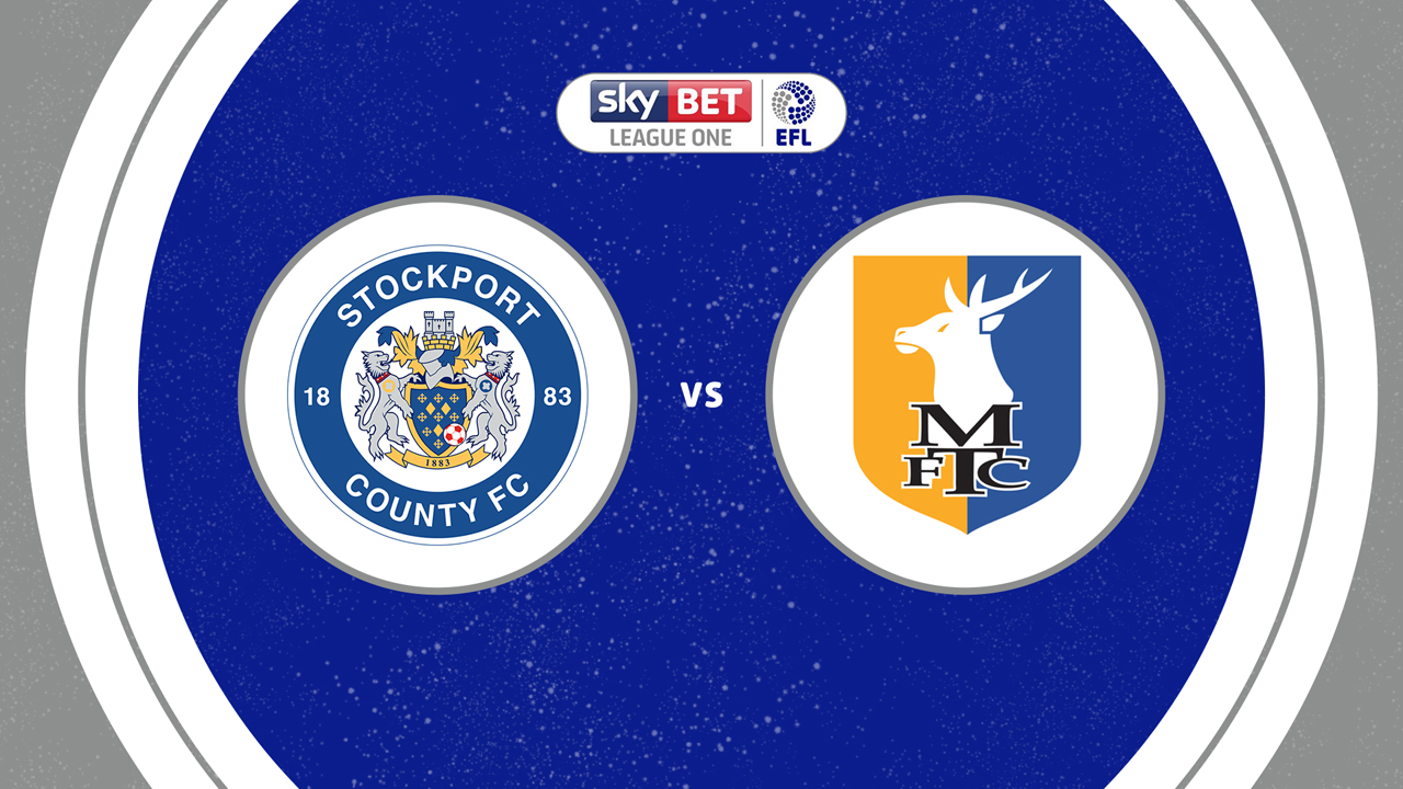 Stockport County vs Mansfield Town poster