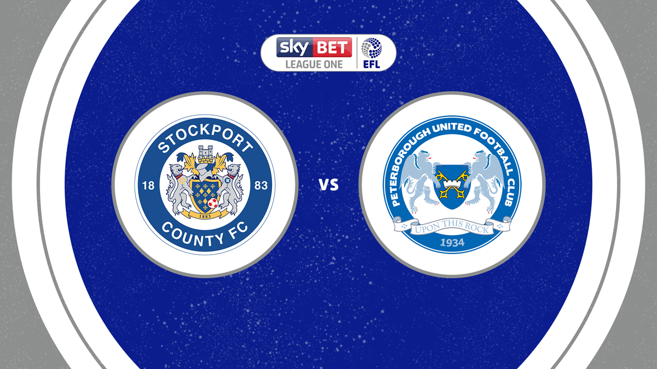 Stockport County vs Peterborough United poster