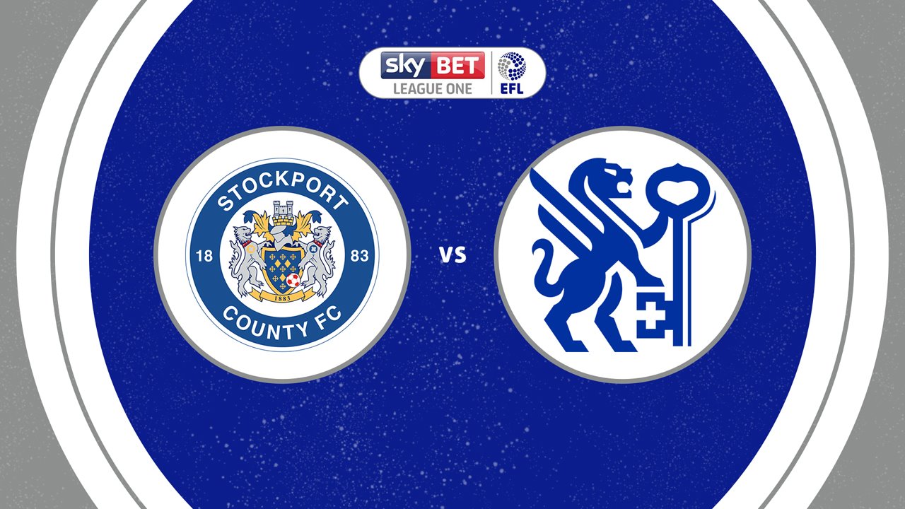 Stockport County vs Peterborough United poster