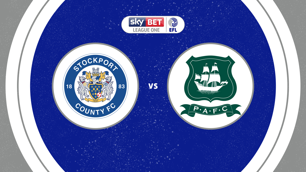 Stockport County vs Plymouth Argyle poster