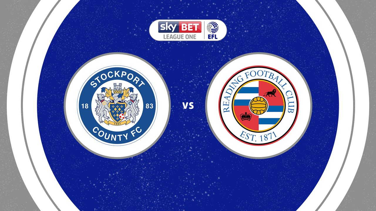 Stockport County vs Reading poster