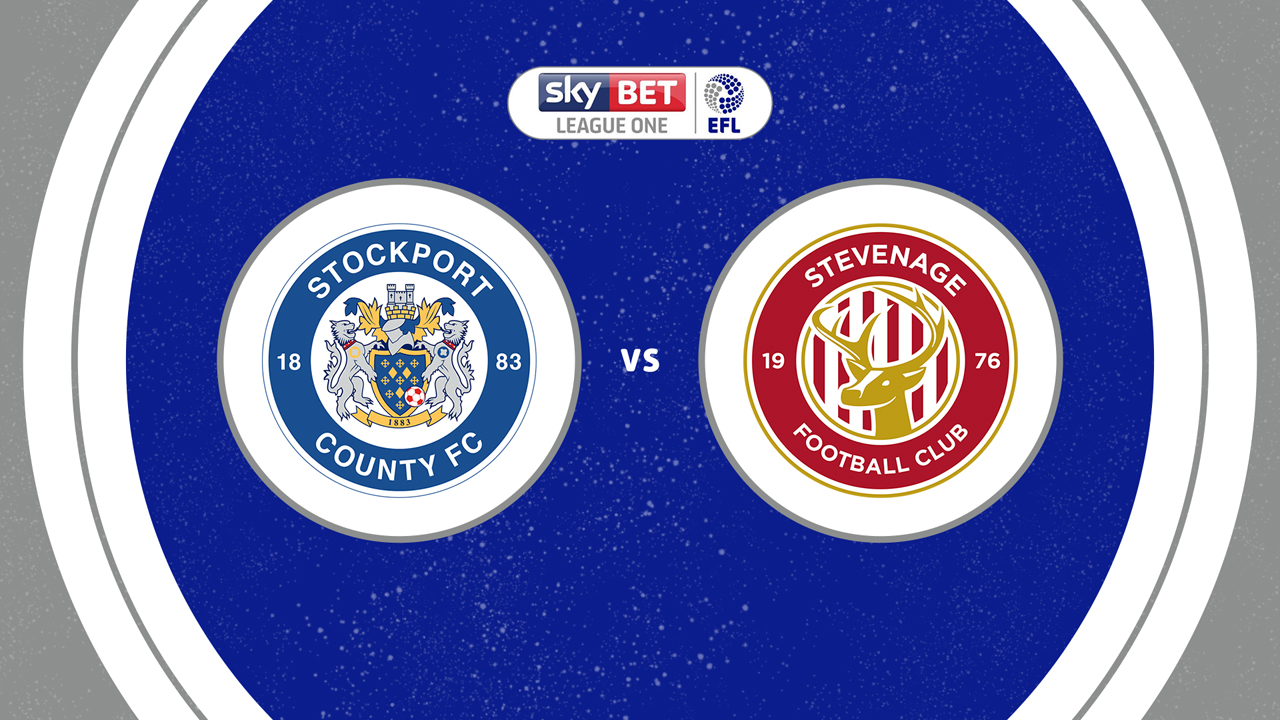 Stockport County vs Stevenage poster