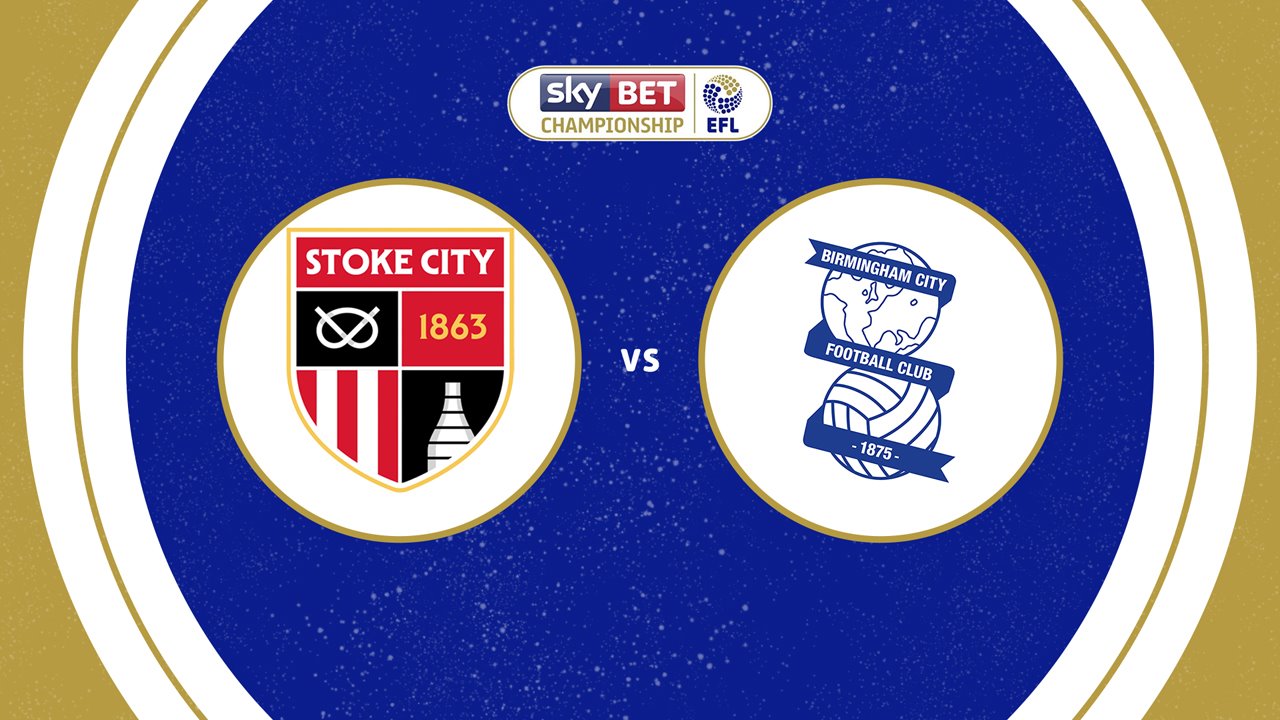 Stoke City vs Birmingham City poster