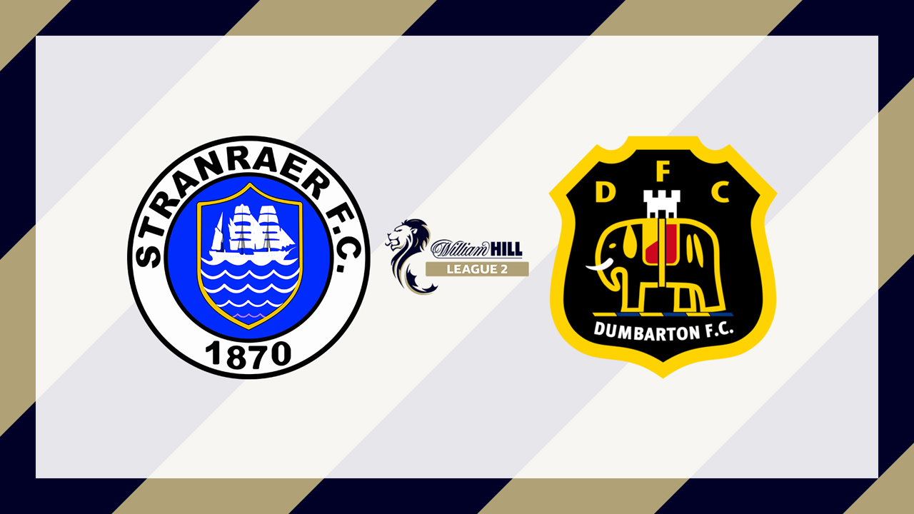 Stranraer vs Dumbarton poster