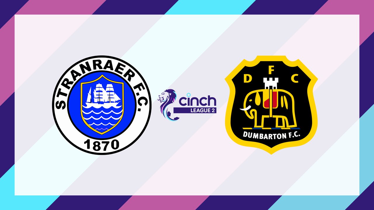 Stranraer vs Dumbarton poster