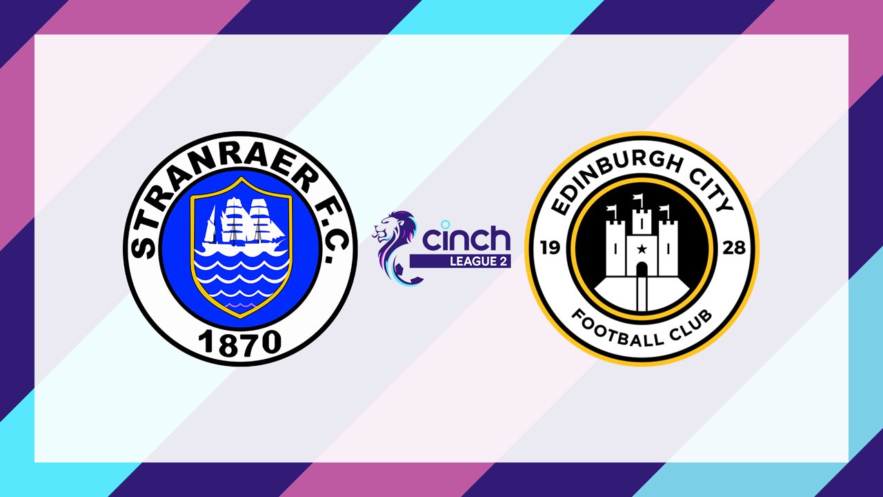 Stranraer vs Edinburgh City poster