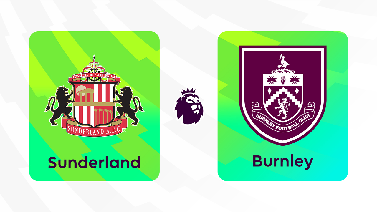 Sunderland vs Burnley poster