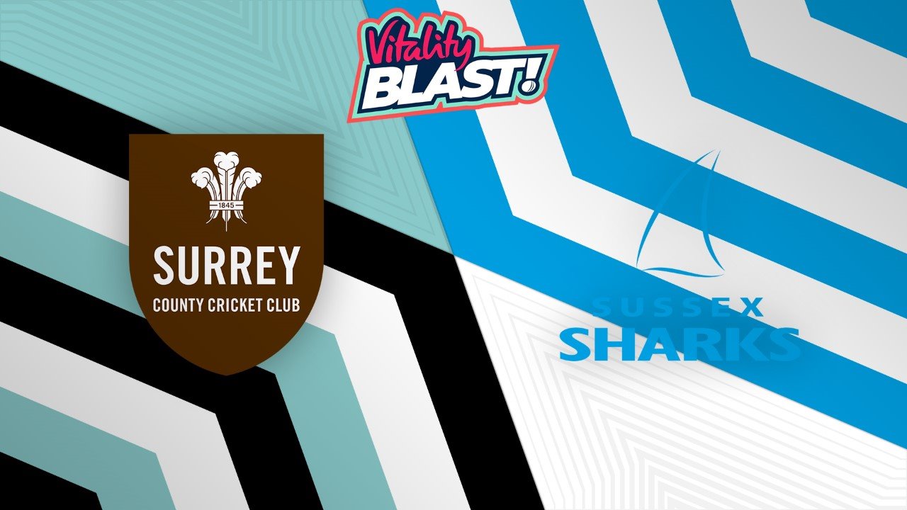 Surrey t20 vs Sussex Sharks poster