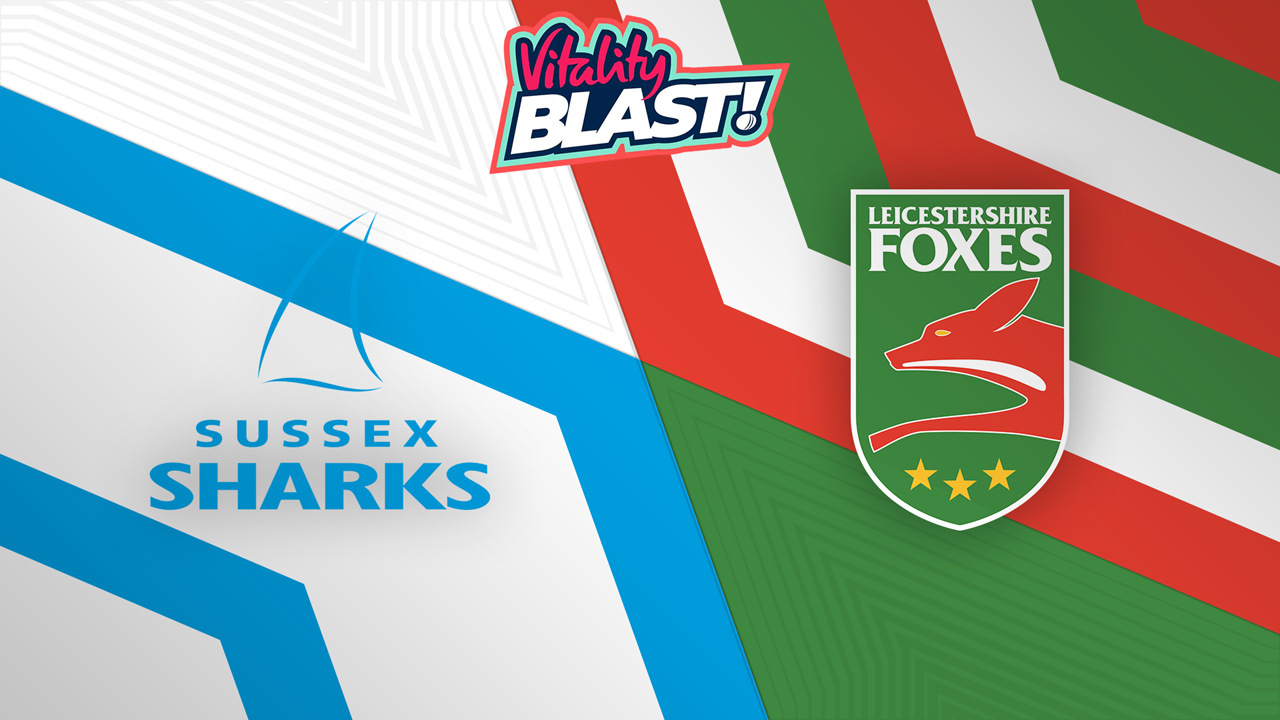 Sussex Sharks vs Leicestershire Foxes poster