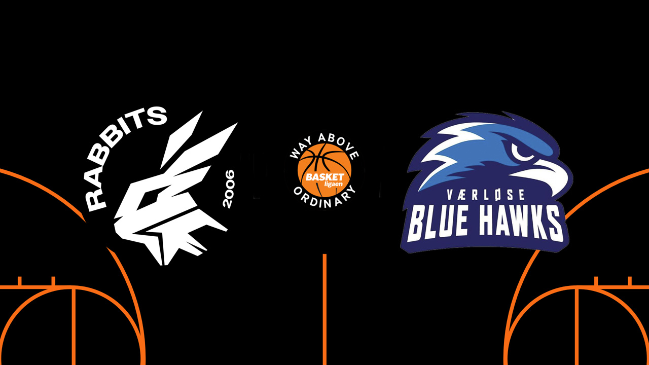 Svendborg Rabbits vs Værløse Blue Hawks poster