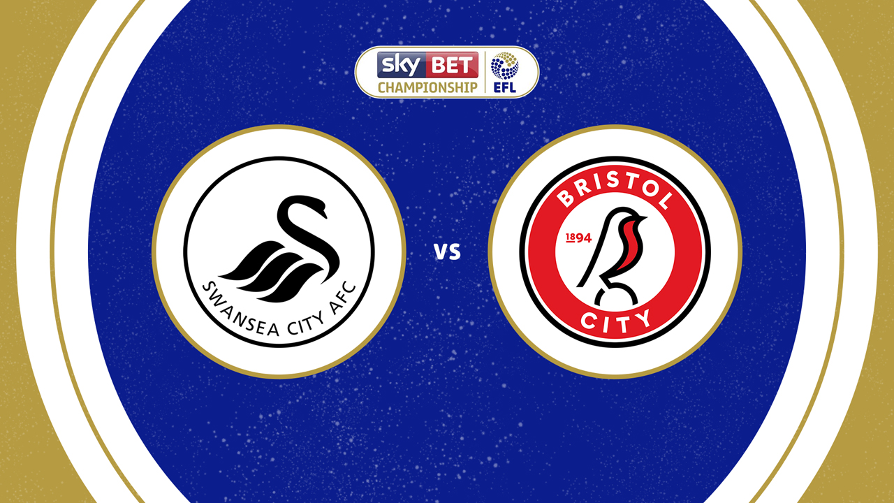 Swansea City vs Bristol City poster