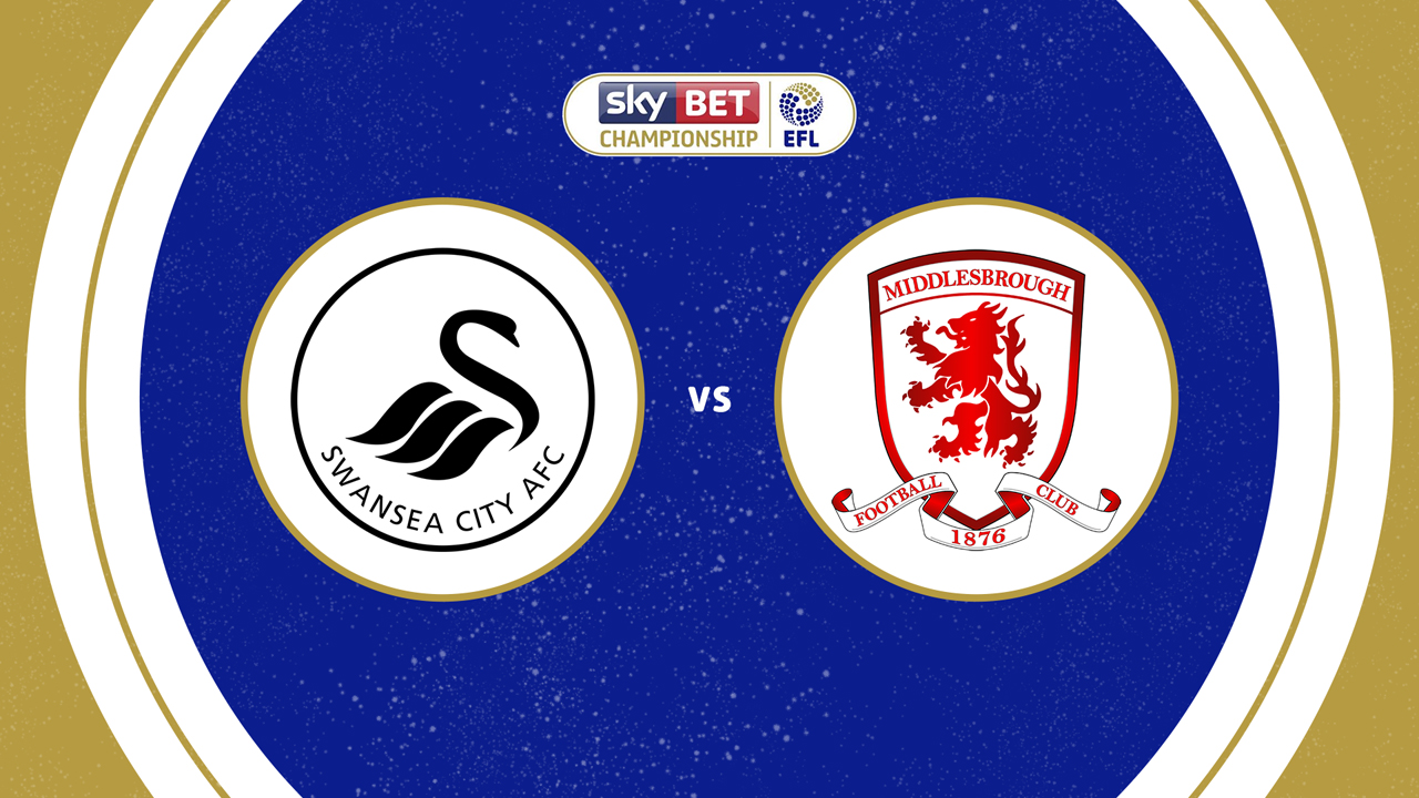 Swansea City vs Middlesbrough poster