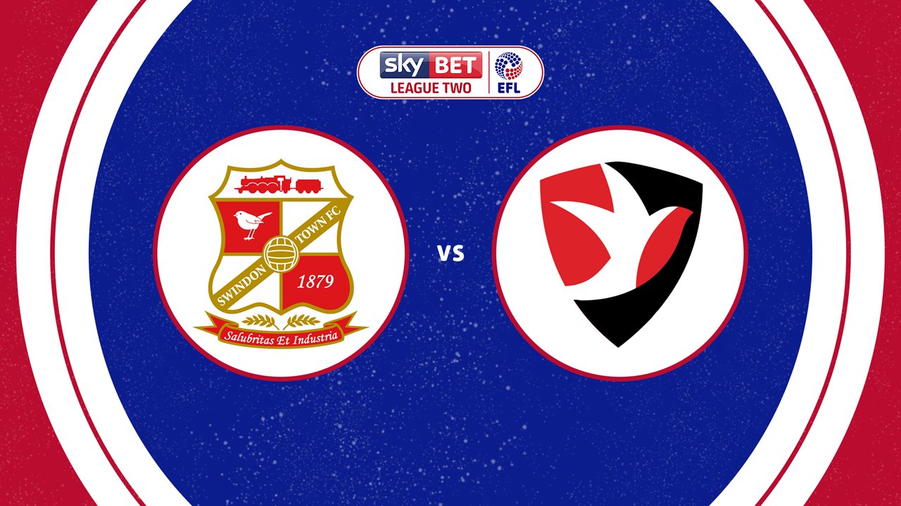 Swindon Town vs Cheltenham Town poster