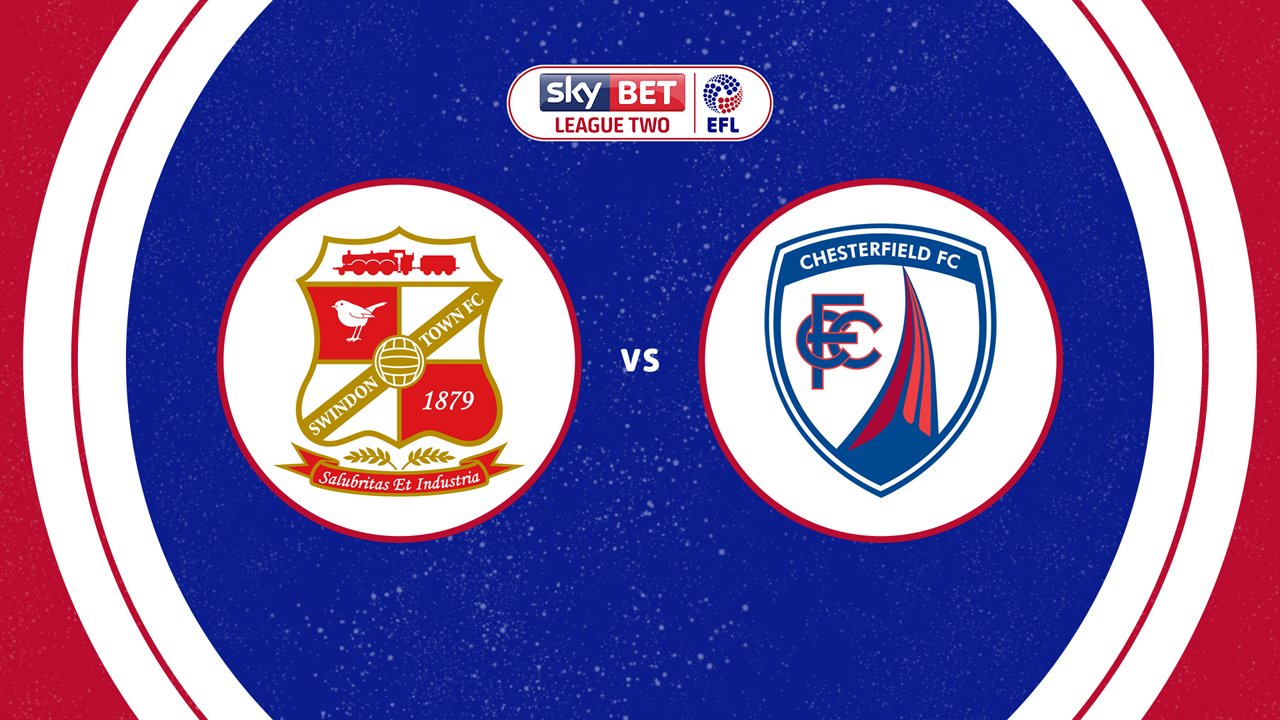 Swindon Town vs Chesterfield poster