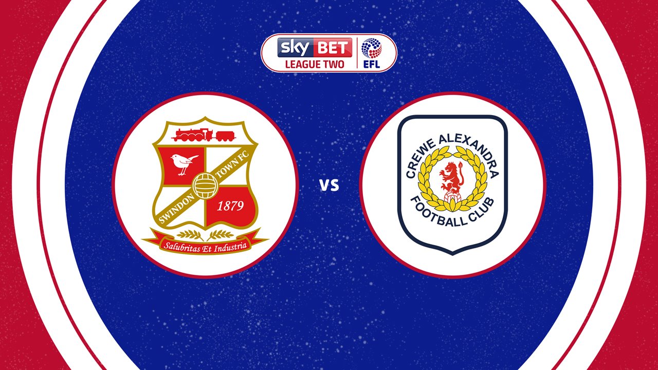 Swindon Town vs Crewe Alexandra poster