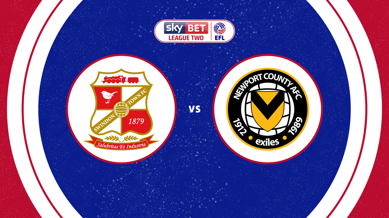 Swindon Town vs Newport County poster