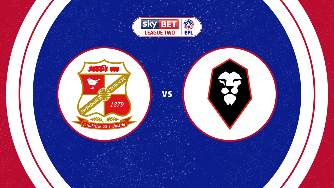 Swindon Town vs Salford City poster
