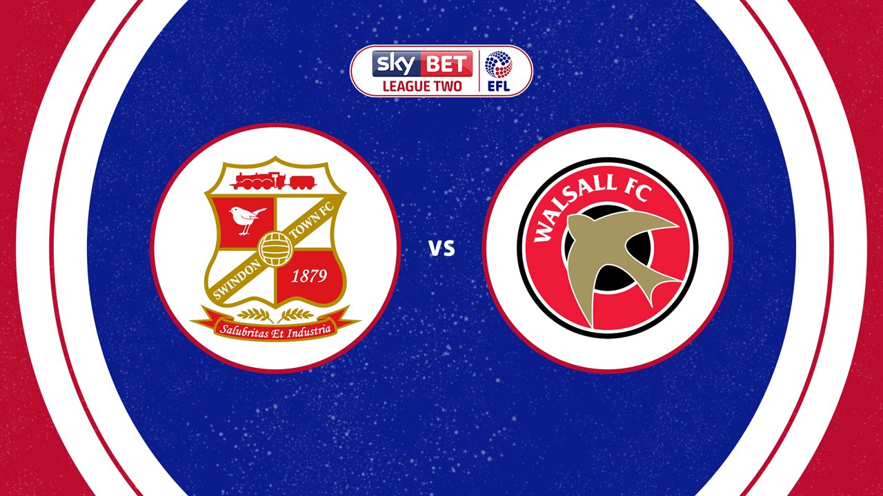Swindon Town vs Walsall poster