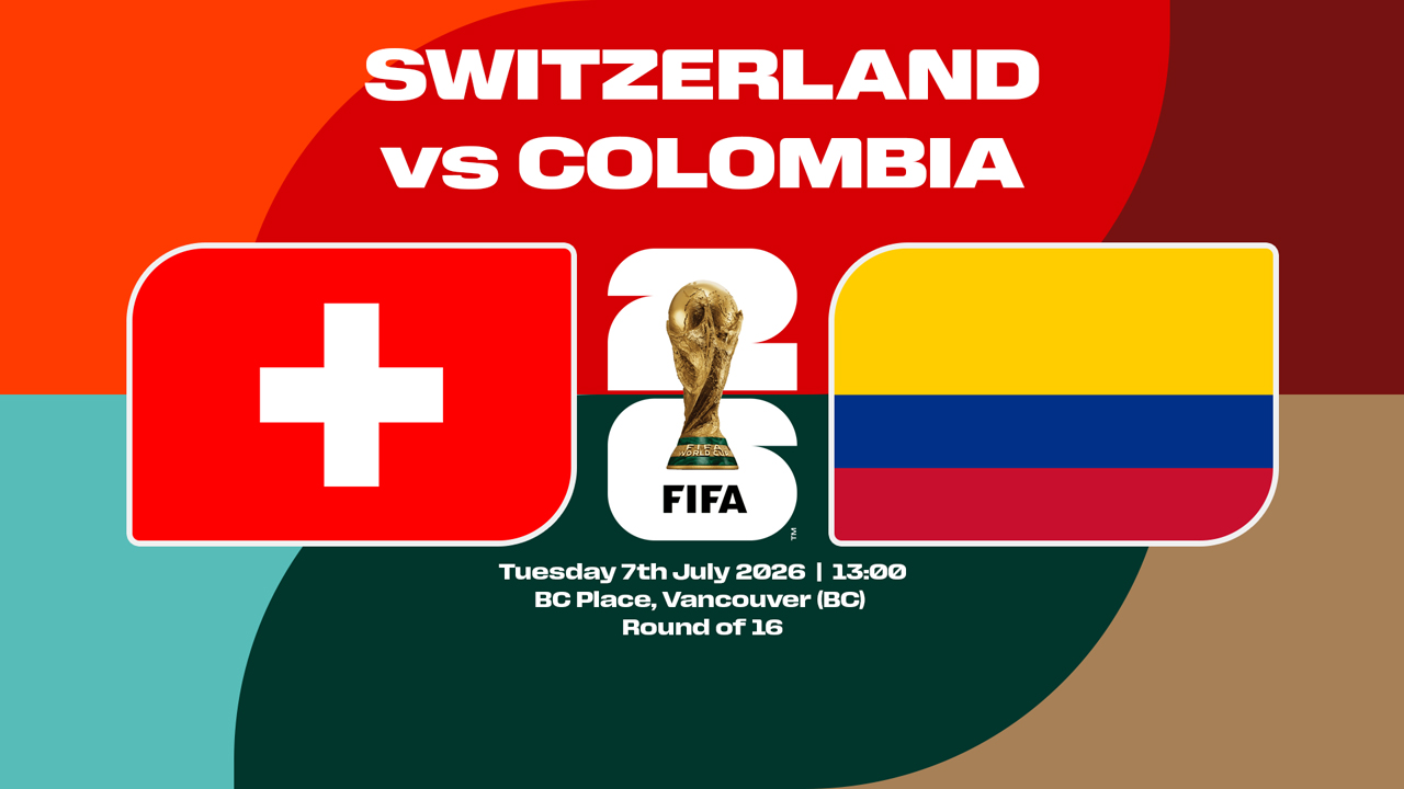 Switzerland vs Colombia poster