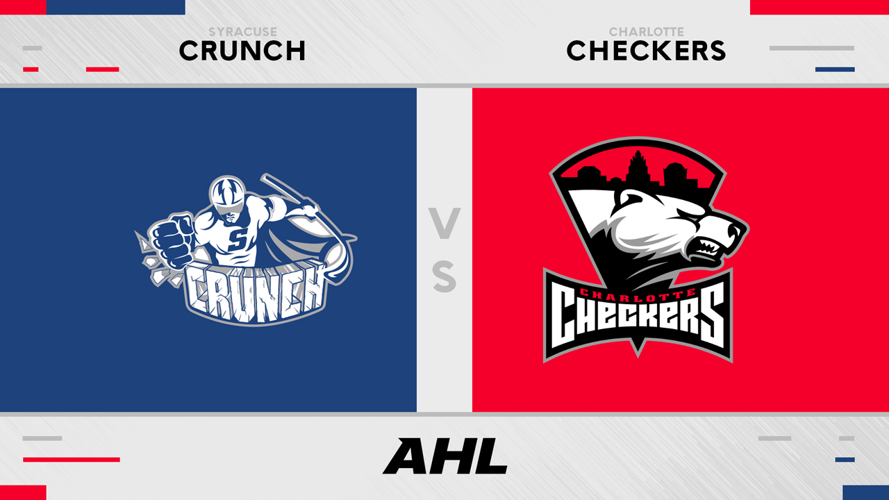 Syracuse Crunch vs Charlotte Checkers poster