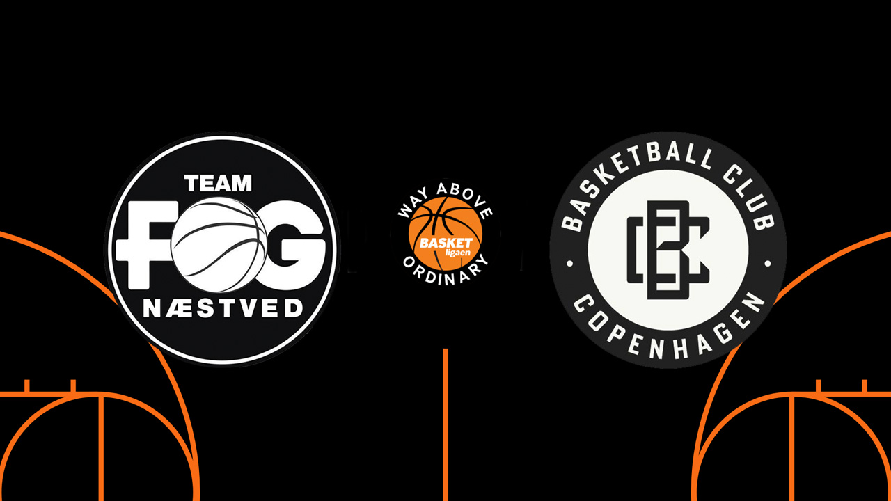 Team FOG Næstved vs Copenhagen Basketball poster