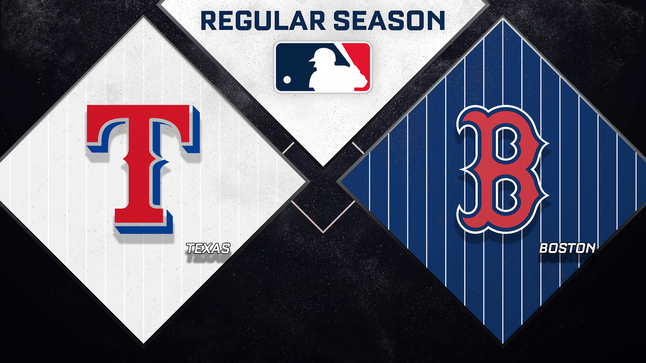 Texas Rangers vs Boston Red Sox poster