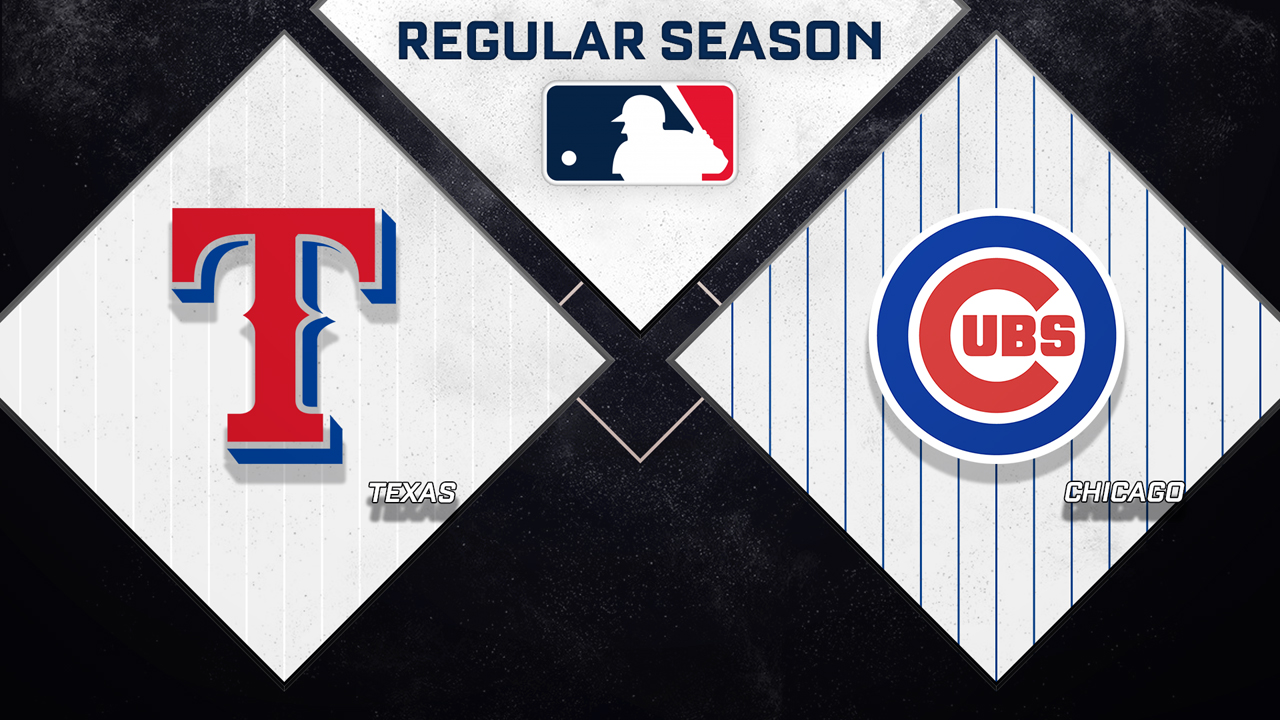 Texas Rangers vs Chicago Cubs poster