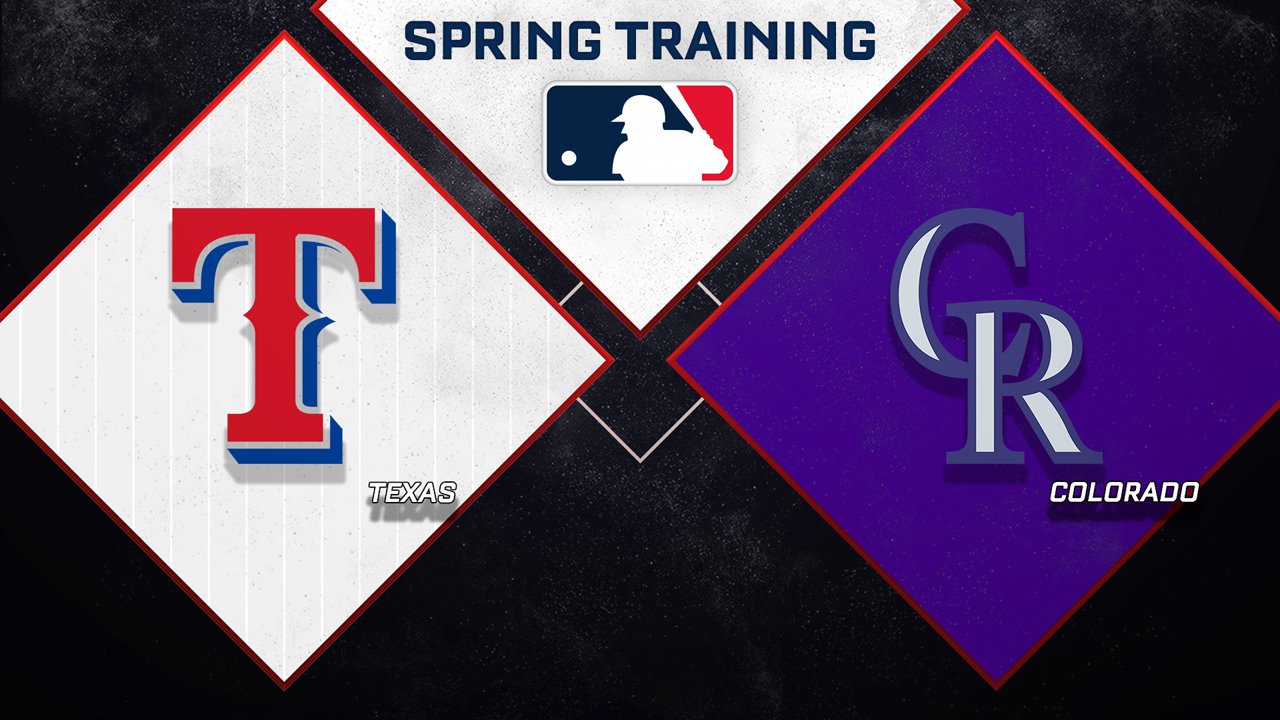 Texas Rangers vs Colorado Rockies poster