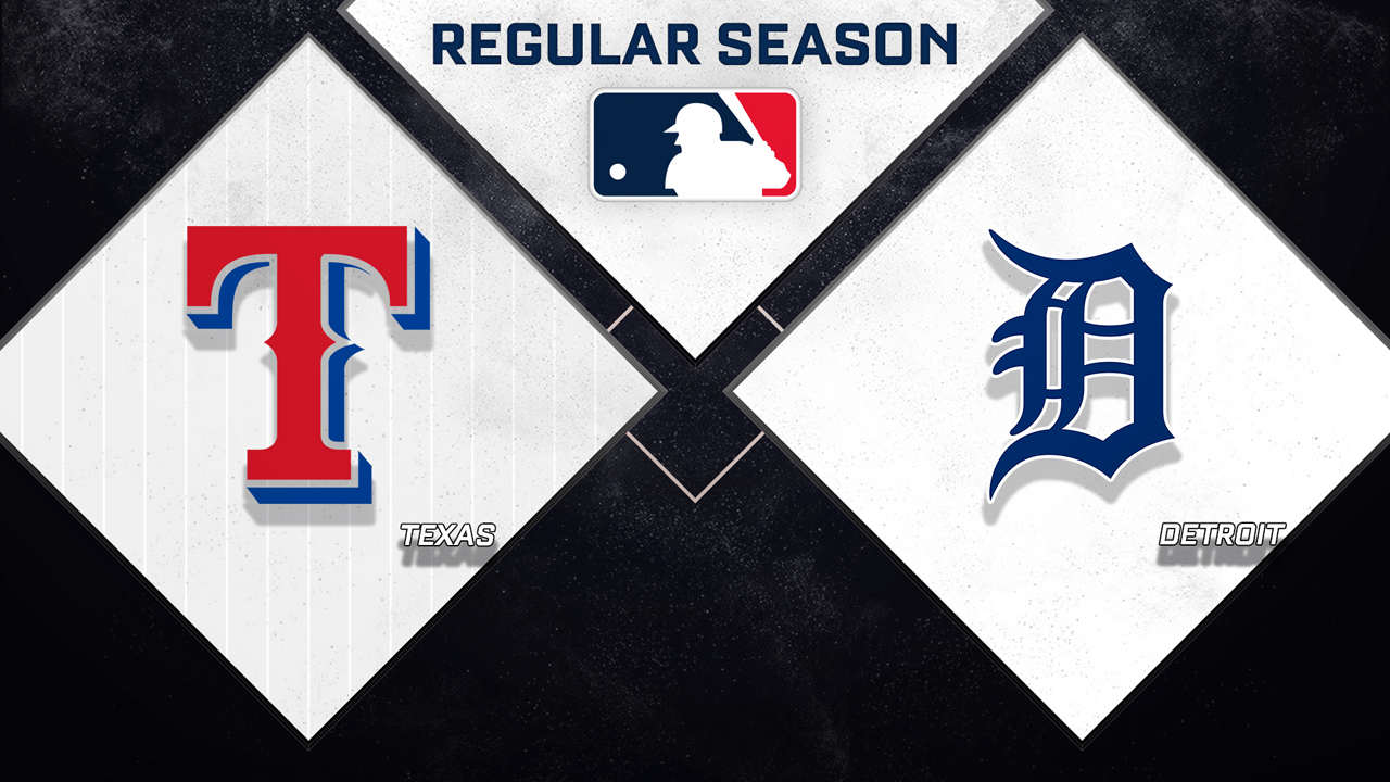Texas Rangers vs Detroit Tigers poster
