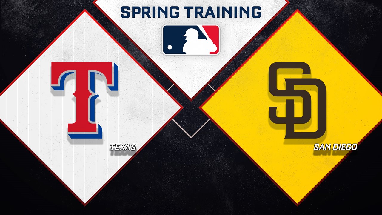 Texas Rangers vs San Diego Padres poster