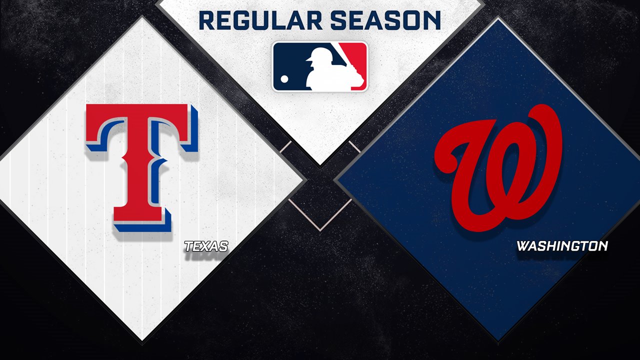 Texas Rangers vs Washington Nationals poster