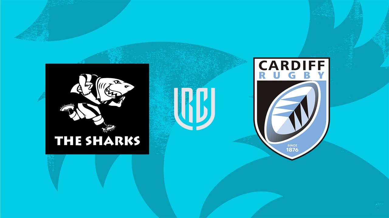 The Sharks vs Cardiff Rugby poster