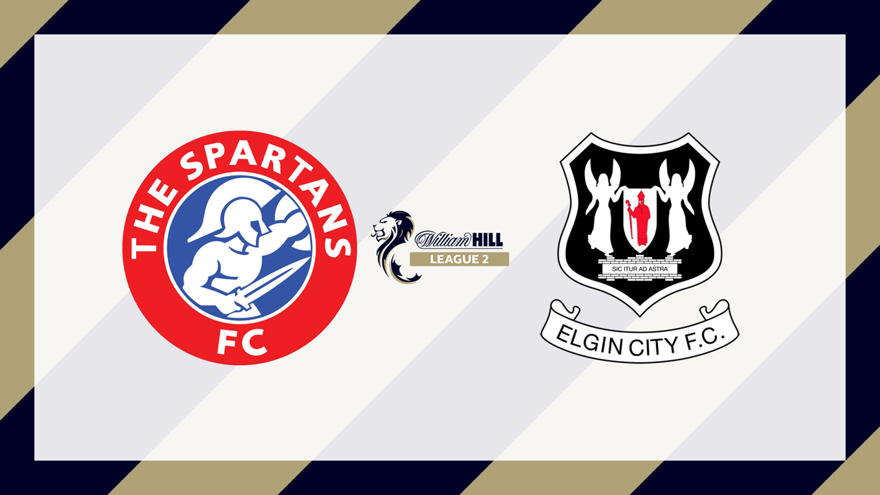 The Spartans vs Elgin City poster