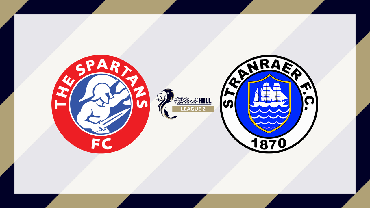 The Spartans vs Stranraer poster