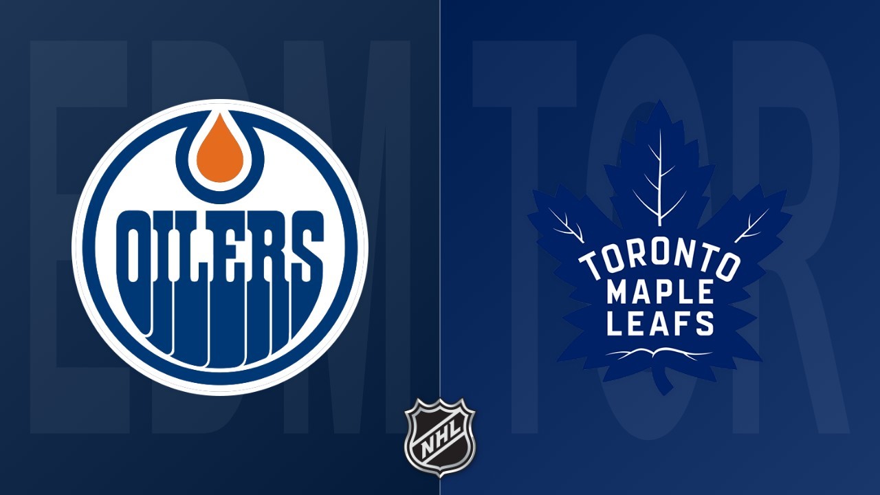 Toronto Maple Leafs vs Edmonton Oilers poster