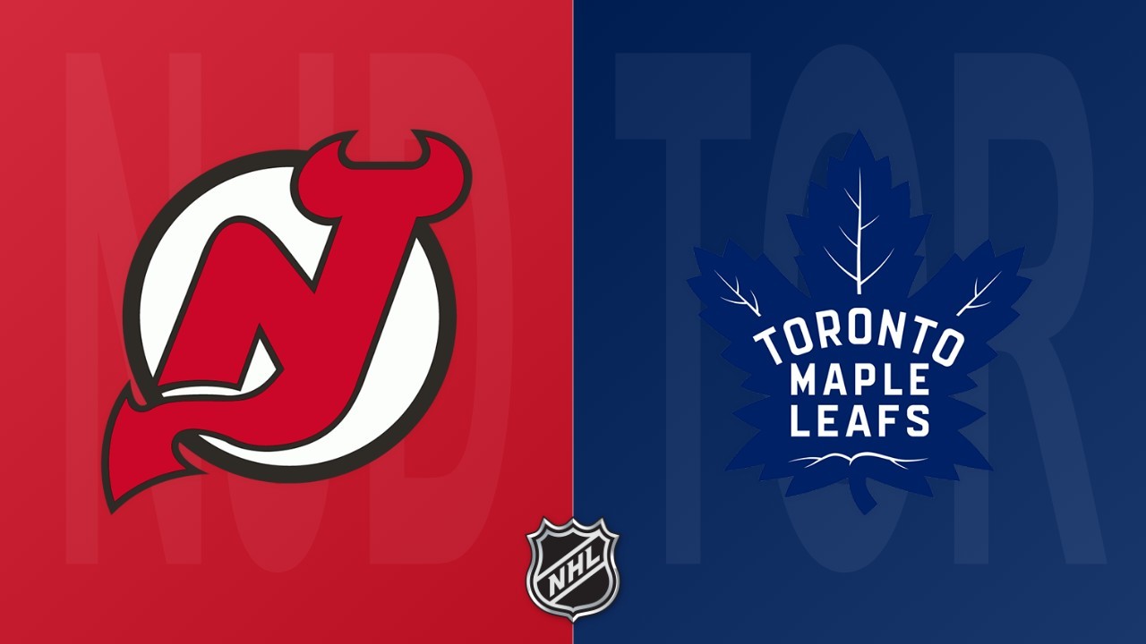 Toronto Maple Leafs vs New Jersey Devils poster