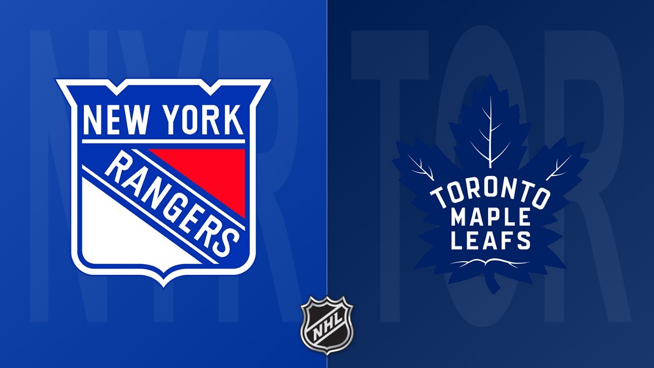 Toronto Maple Leafs vs New York Rangers poster