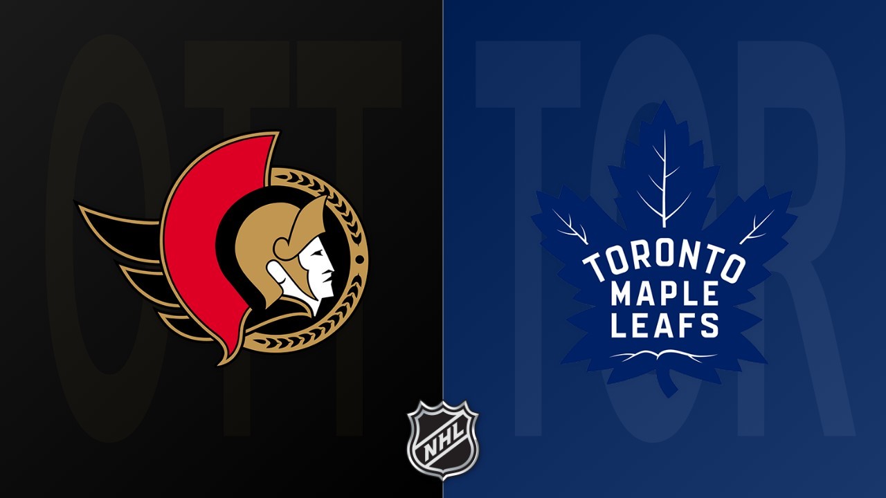 Toronto Maple Leafs vs Ottawa Senators poster