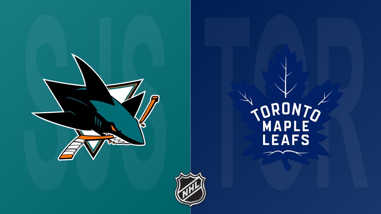 Toronto Maple Leafs vs San Jose Sharks poster