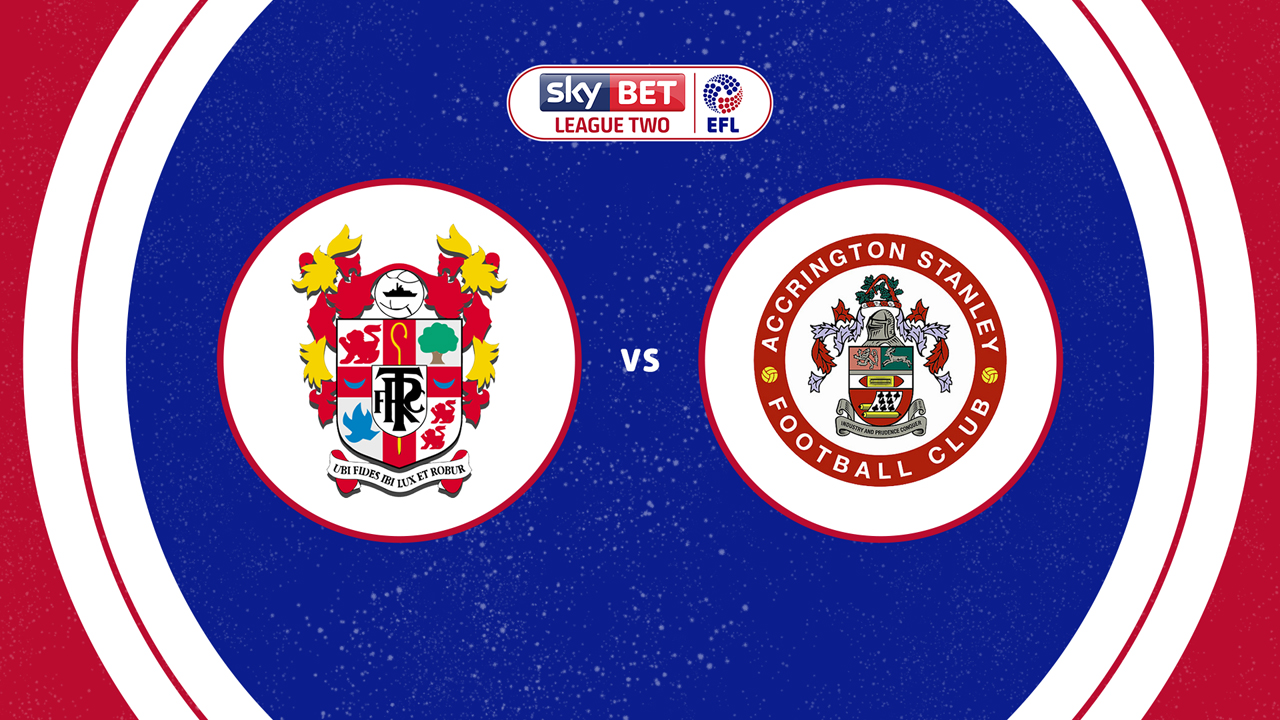 Tranmere Rovers vs Accrington Stanley poster