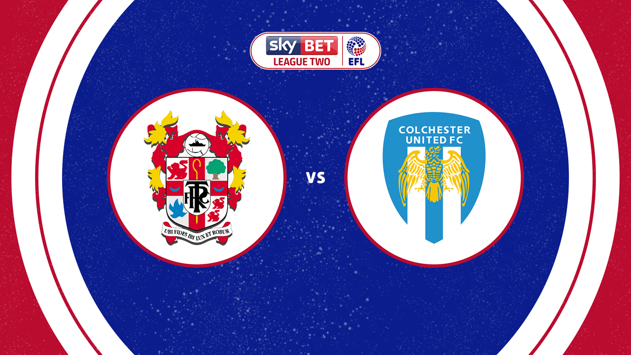 Tranmere Rovers vs Colchester United poster