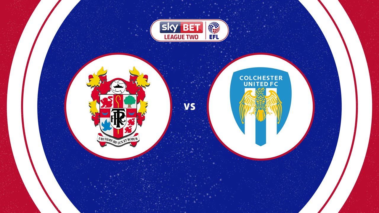 Tranmere Rovers vs Colchester United poster