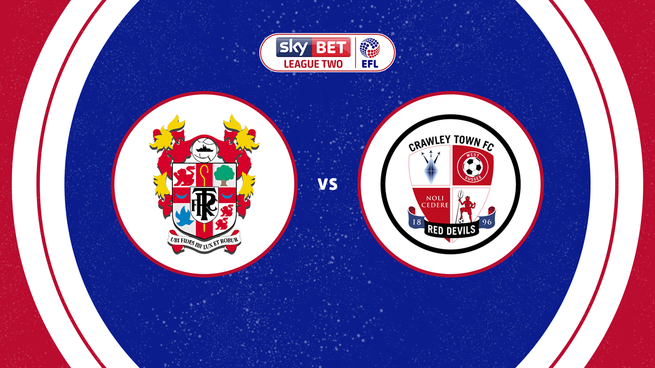 Tranmere Rovers vs Crawley Town poster