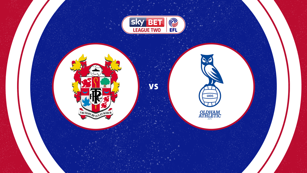 Tranmere Rovers vs Oldham Athletic poster
