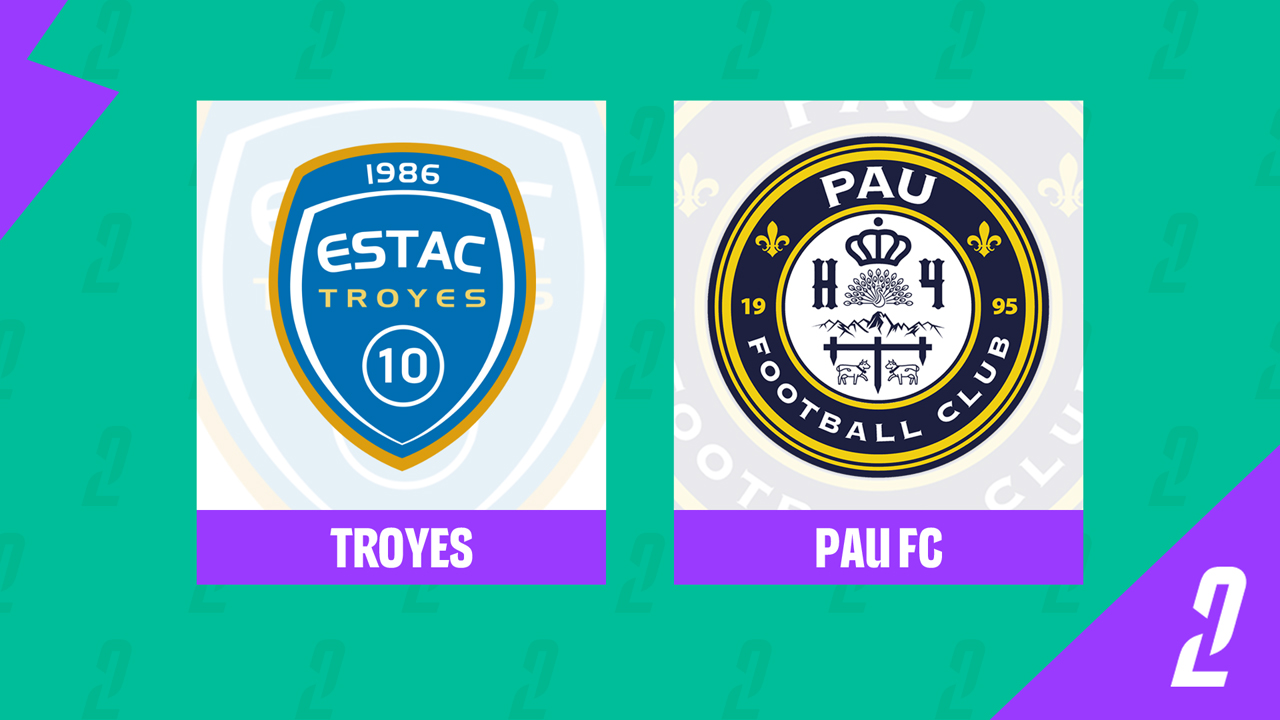 Troyes vs Pau FC poster
