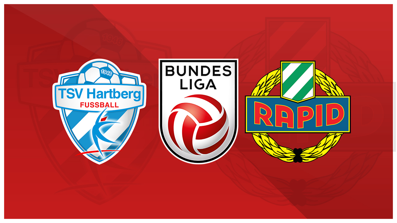 TSV Hartberg vs Rapid Vienna poster