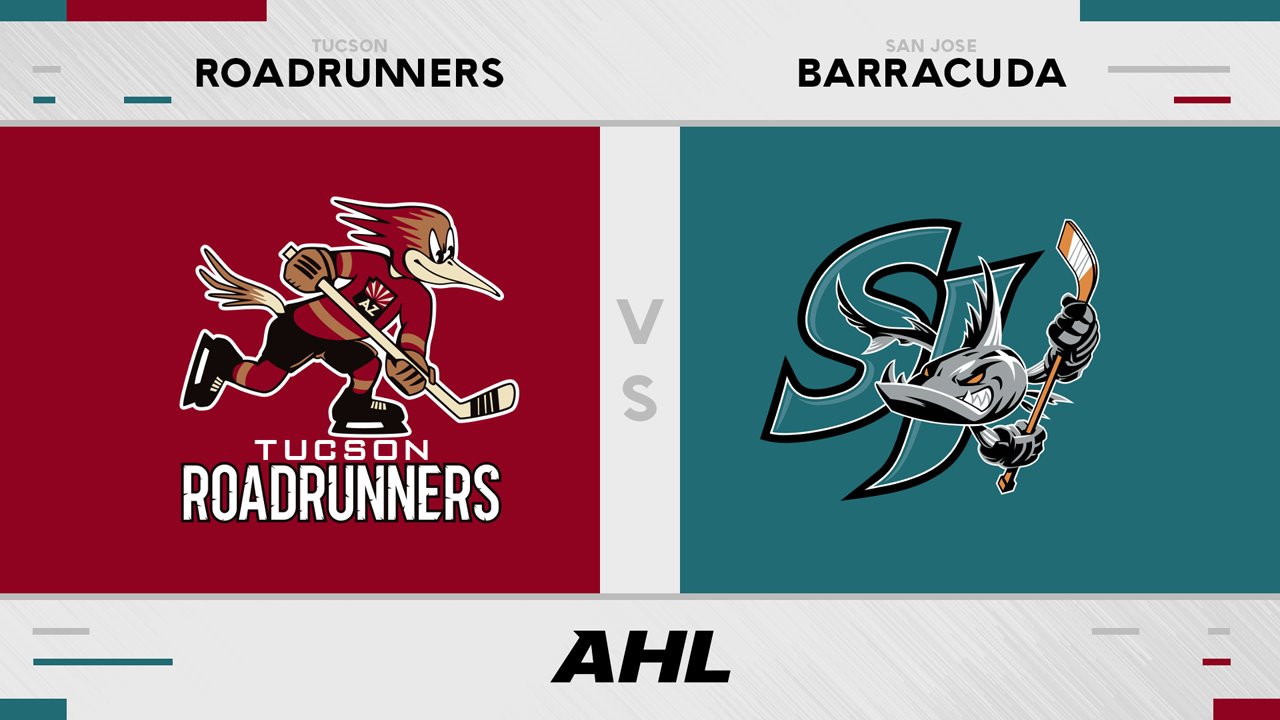 Tucson Roadrunners vs San Jose Barracuda poster